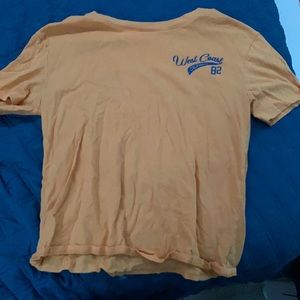 yellow west cost 82 tee shirt